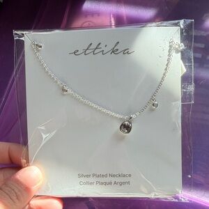 Erika Silver Necklace with Teardrop Charm
